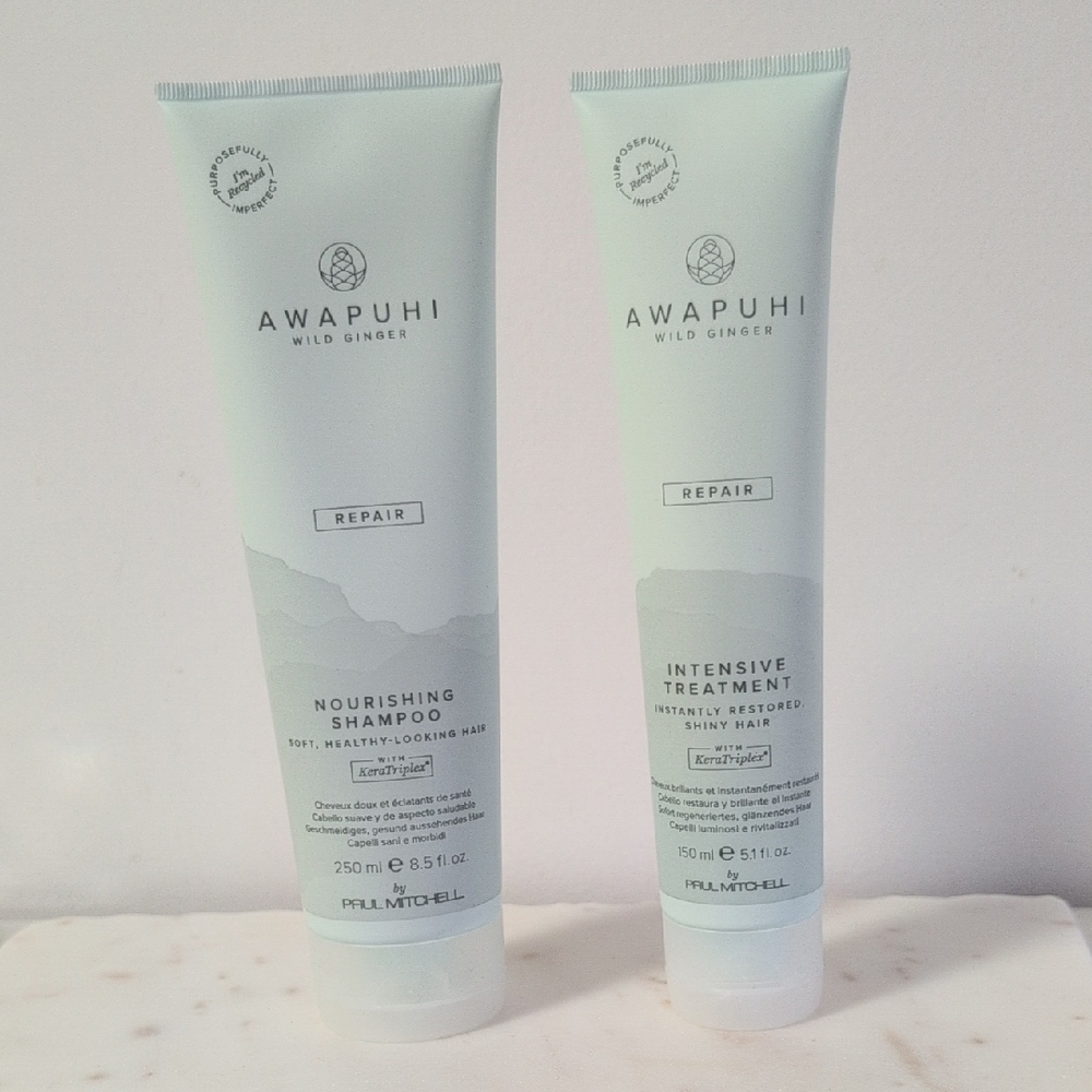 Paul Mitchell Awapuhi Wild Ginger Repair Shampoo & Treatment - White